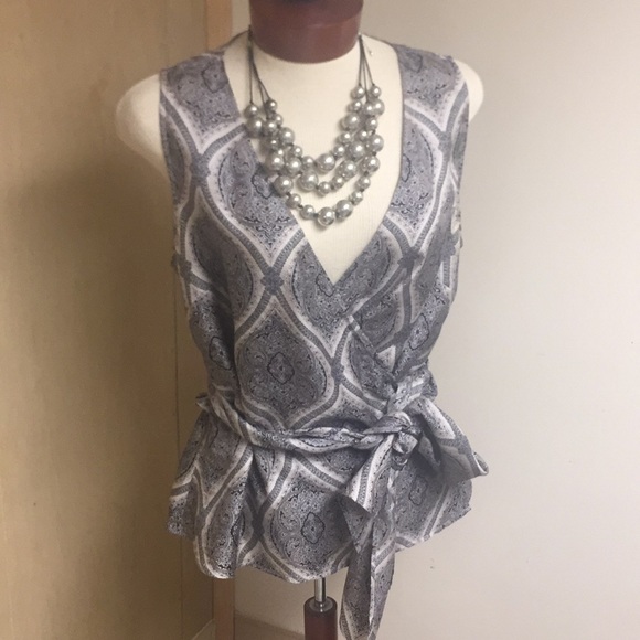 Ann Taylor Tops - Ann Taylor Silk Wrap Tank Size 14 EUC